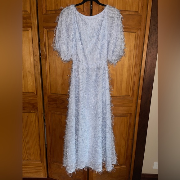 ASOS Design Fluffy Cut Out Midi Dress - Picture 5 of 5